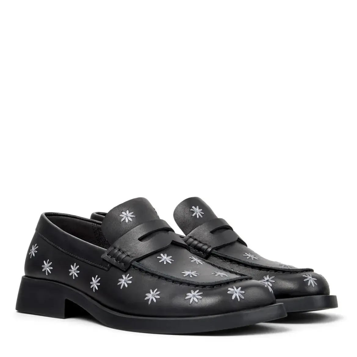 Camper Mokassins Donna schwarz Bootsschuhe