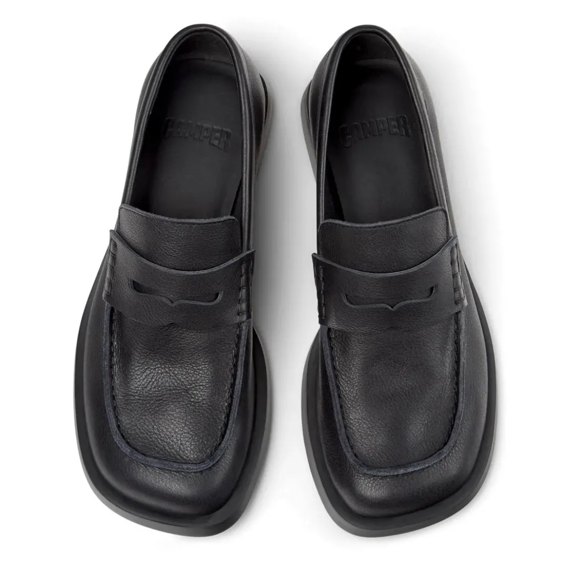 Camper Mokassins Donna Twins schwarz Bootsschuhe