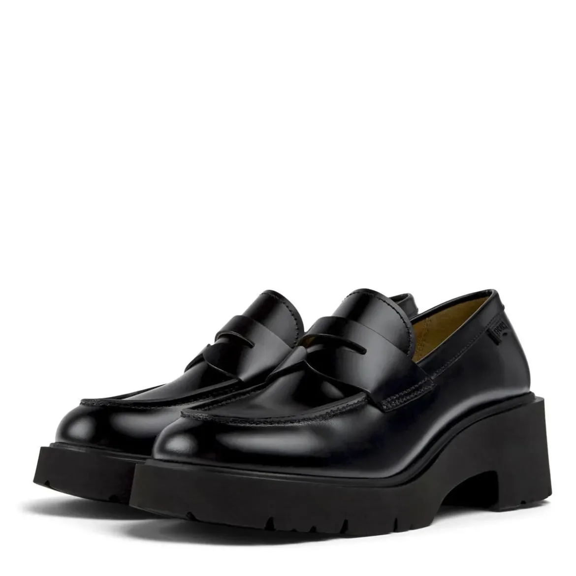 Camper Mokassins Milah schwarz Schnürschuhe
