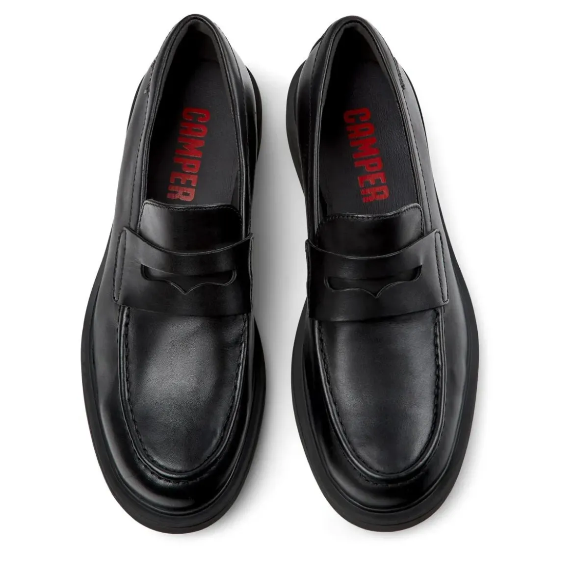 Camper Mokassins Norman schwarz Schnürschuhe