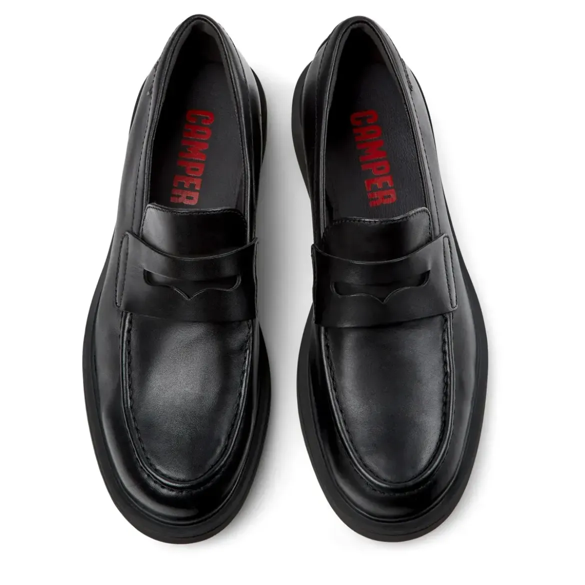 Camper Mokassins Norman schwarz Schnürschuhe