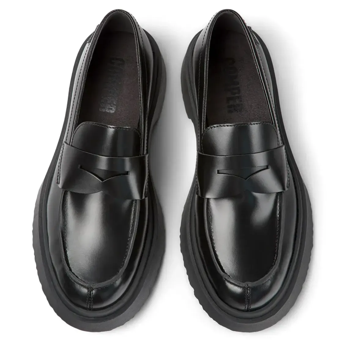 Camper Mokassins Walden schwarz Schnürschuhe