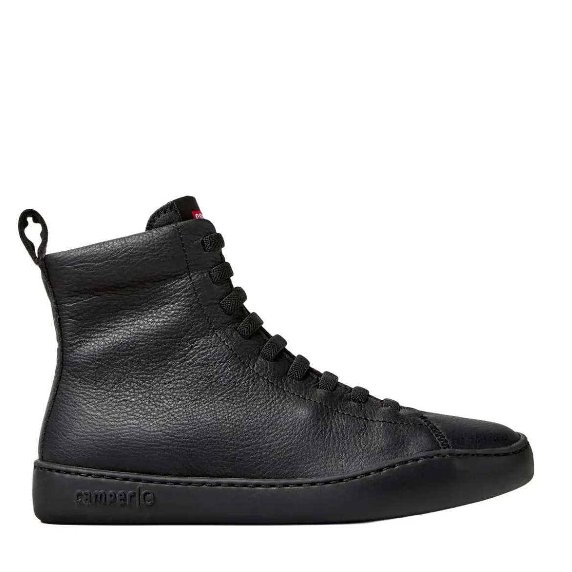 Camper Peu Touring ist eine sportliche und zeitgenössisch schwarz High-Top-Sneaker