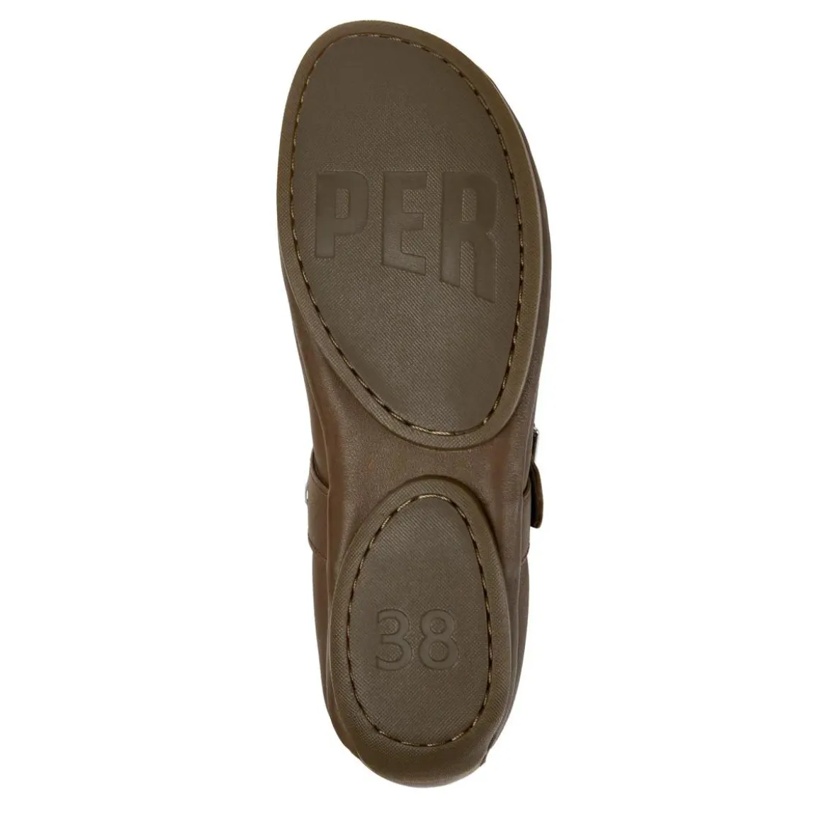 Camper Unser Right ist seit 2005 ein Alltagsheld, der Fle mittel-braun Ballerinas