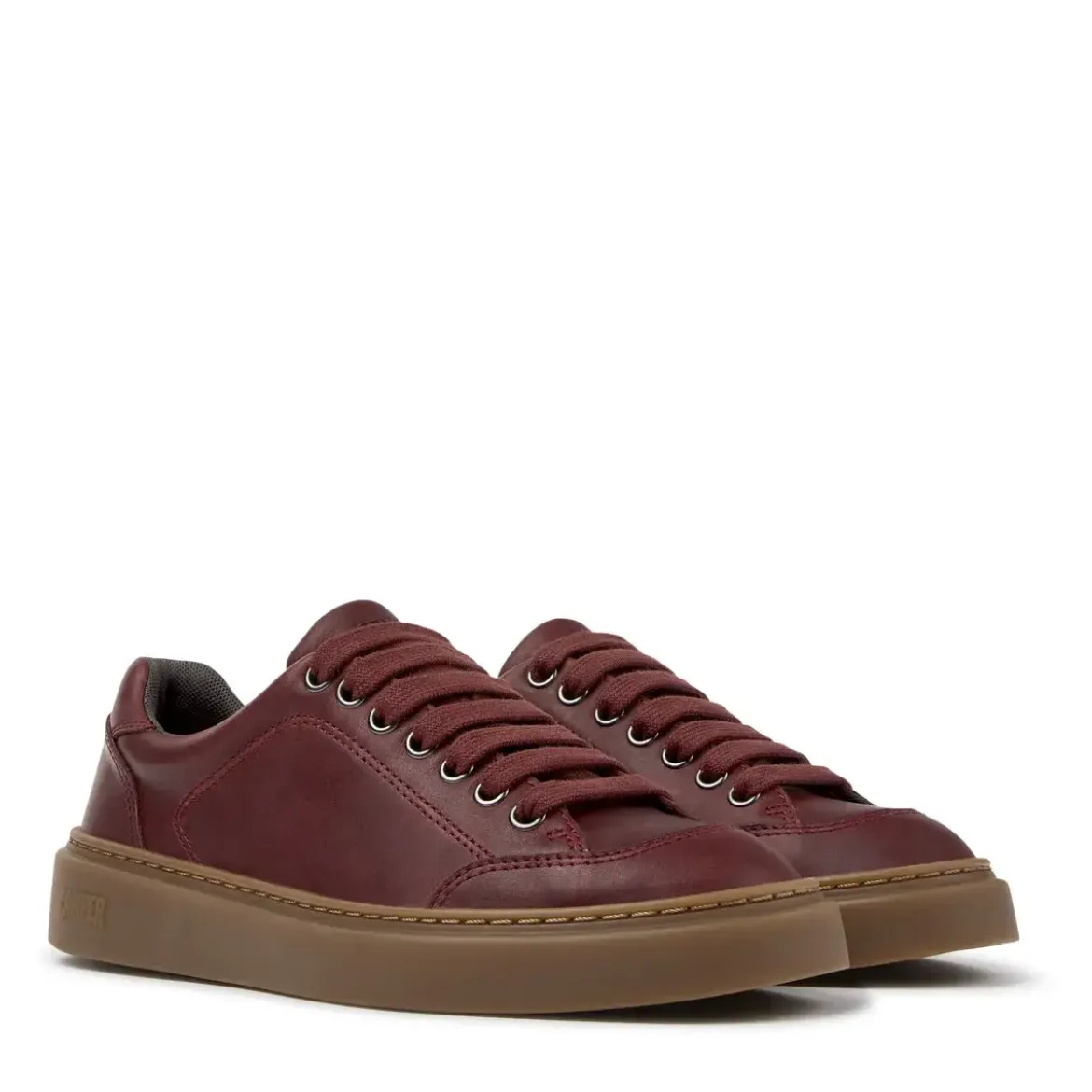 Camper - Zertifikat der Leather Working Group- Schuhmach burgund Low-Top-Sneaker