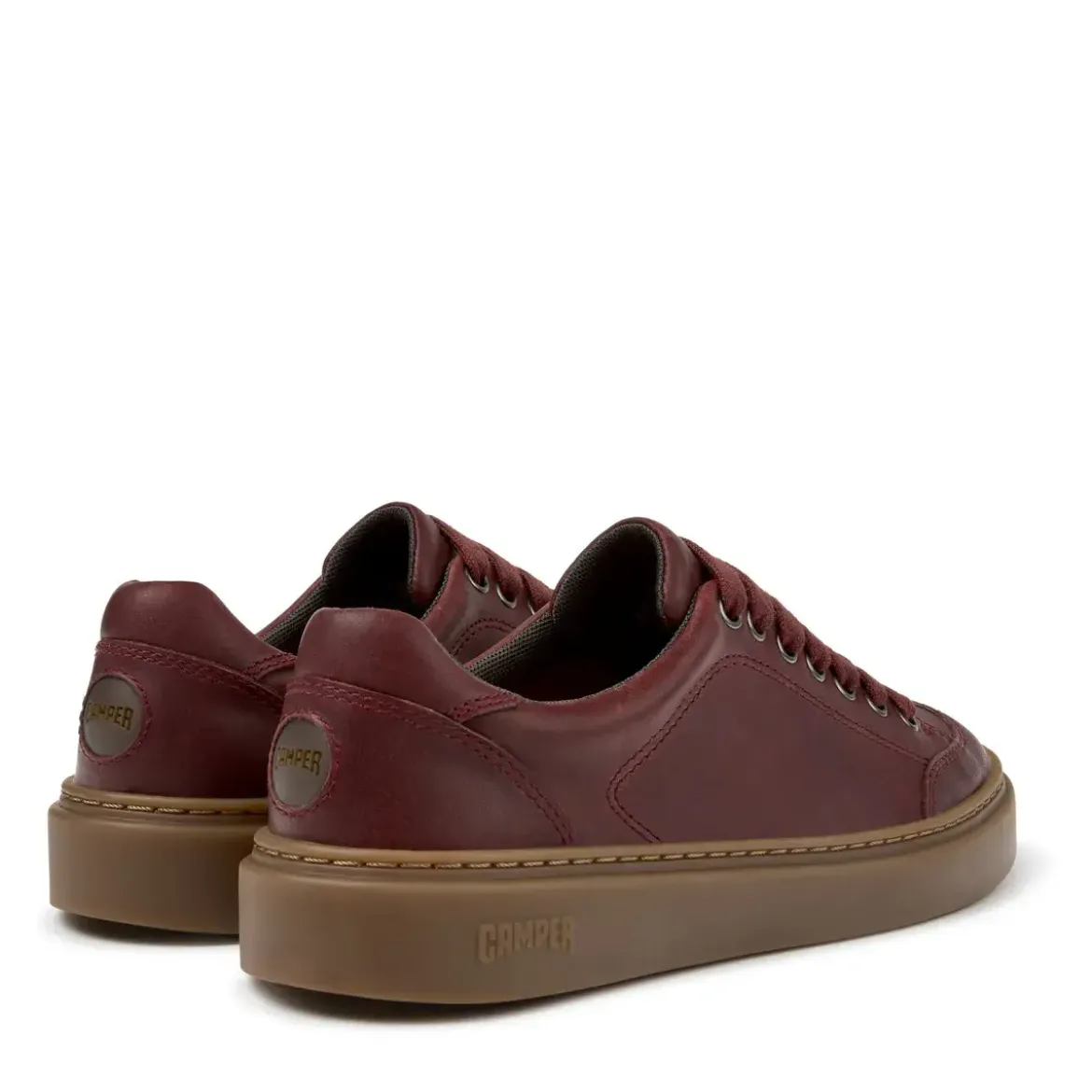 Camper - Zertifikat der Leather Working Group- Schuhmach burgund Low-Top-Sneaker