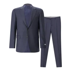 Canali Anzug aus Wolle blau Hosenanzug