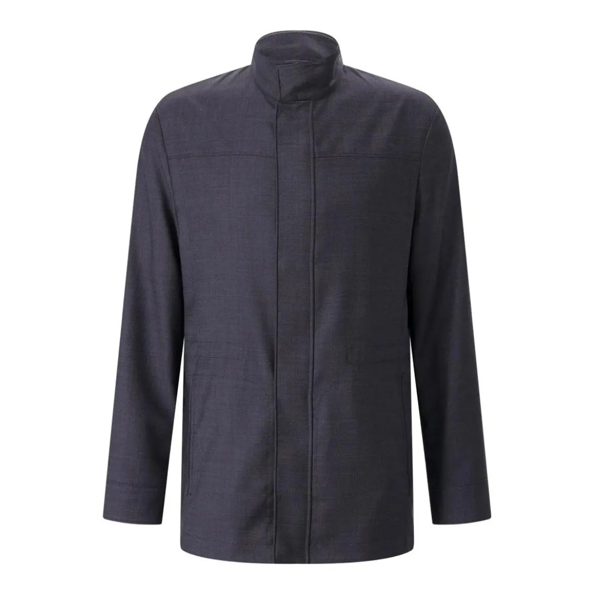 Canali Jacke aus Wolle blau Übergangsjacke