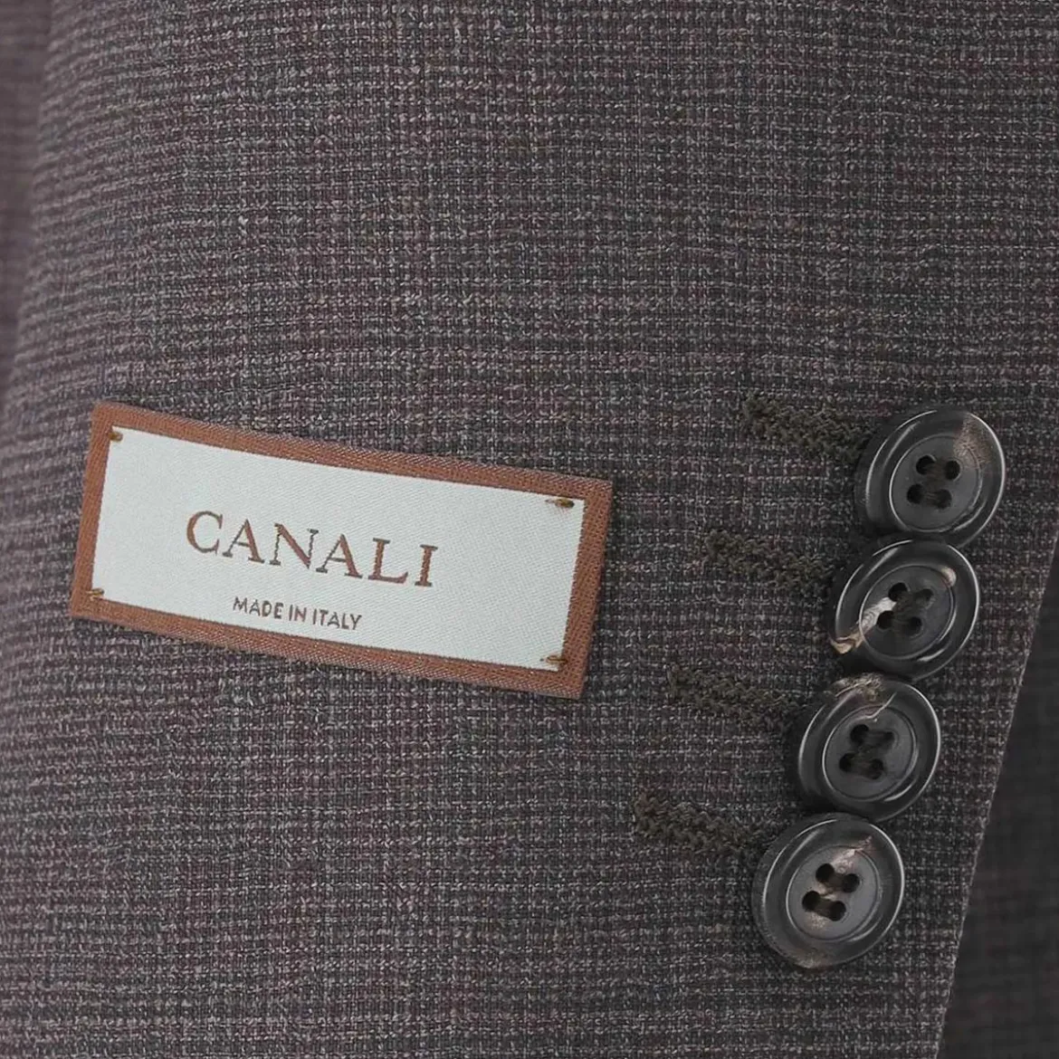 Canali Zweiteiliger Regular-Fit Anzug Kei braun Hosenanzug