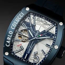Carlo Colucci Automatikuhr CC100 . grau Automatikuhr