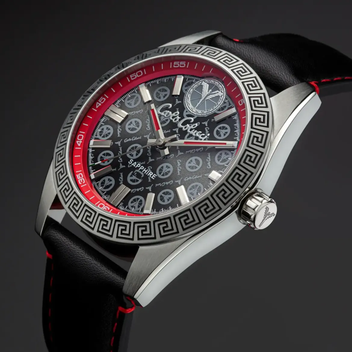 Carlo Colucci Herrenuhr CC300 . schwarz Quarzuhr