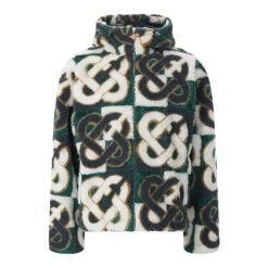 Casablanca Fleecejacke aus Woll-Mix grün Übergangsjacke