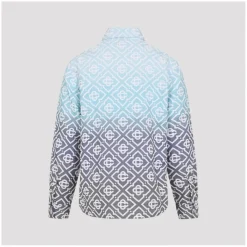 Casablanca Gradient Geometric Pattern Casual Jacket With Butt Grey Hemdjacke