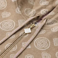 Casablanca Kapuzenjacke aus Schurwolle braun Daunenjacke