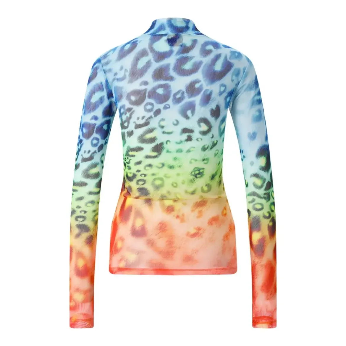 Casablanca Langarmshirt aus Mesh blau Longsleeve