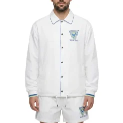 Casablanca Leichte Jacke mit Print weiß Übergangsjacke