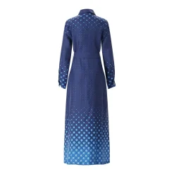 Casablanca Midikleid aus Seide blau Midikleid