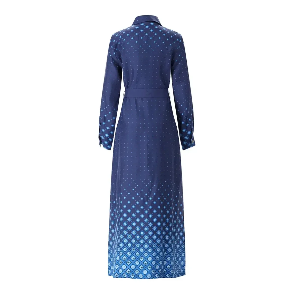 Casablanca Midikleid aus Seide blau Midikleid