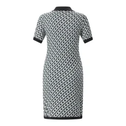 Casablanca Midi-Kleid mit Polo-Kragen grün Minikleid