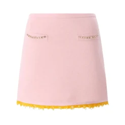 Casablanca Minirock aus Wollmix pink Minirock