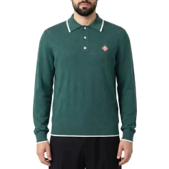 Casablanca Poloshirt aus Viskose-Mix grün Poloshirt