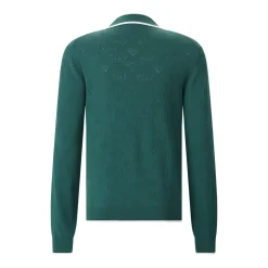 Casablanca Poloshirt aus Viskose-Mix grün Poloshirt