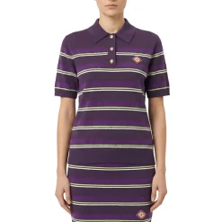 Casablanca Poloshirt mit Logo lila Poloshirt