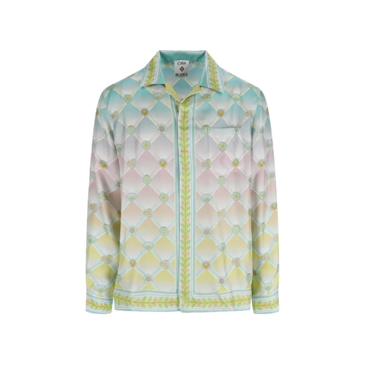 Casablanca Seidenhemd mit Muster Multicolor Hemd