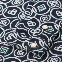 Casablanca Strickhemd aus Baumwolle blau Hemd