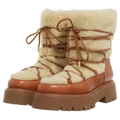Celine Lace Up Boots Natural Winterboots