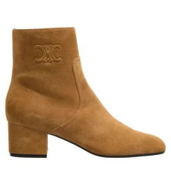 Celine Triomphe Short Boots Havana Stiefeletten