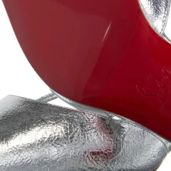 Christian Louboutin Miss Z Slingina Silver Pumps