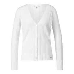 Cinque Strickjacke aus Viskose-Stretch weiß Strickjacke