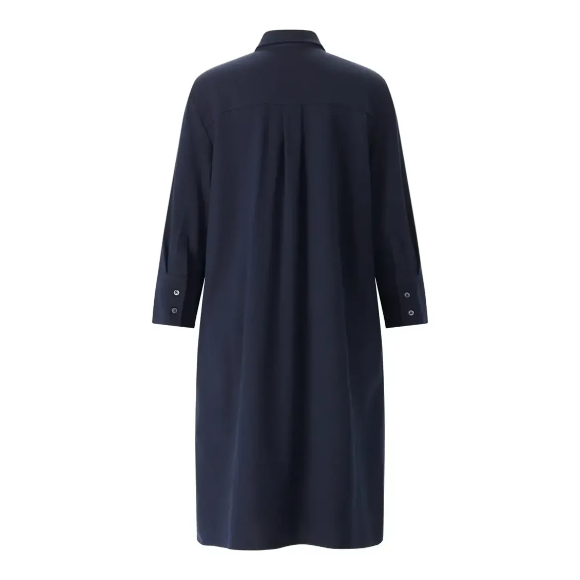 CIRCOLO 1901 Blusenkleid in Midi-Länge blau Hemdblusenkleid