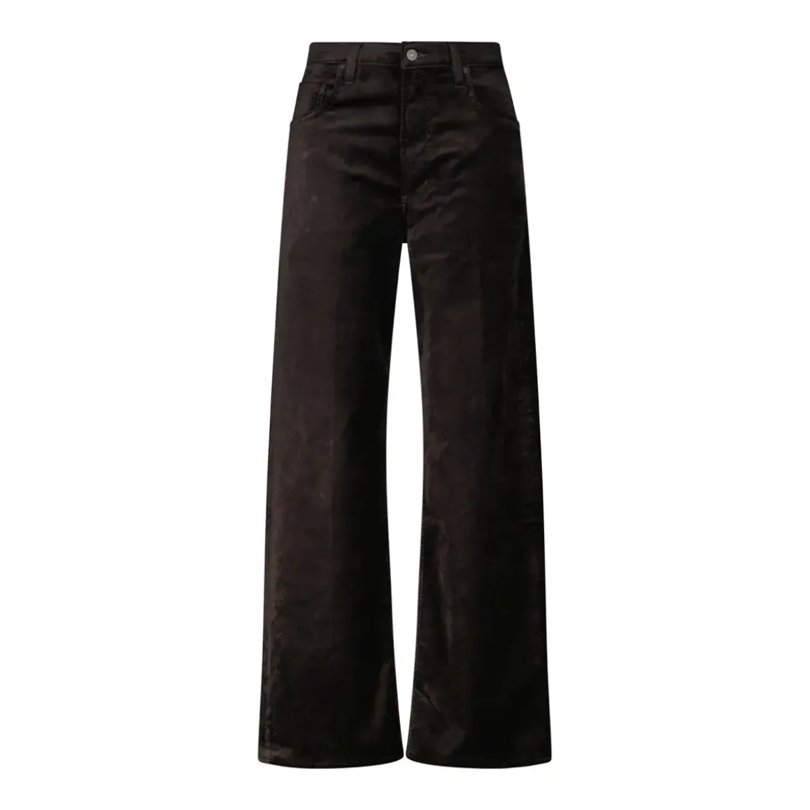 Citizens Of Humanity Baggyhose Ayla aus Samt Dunkelbraun Jeans