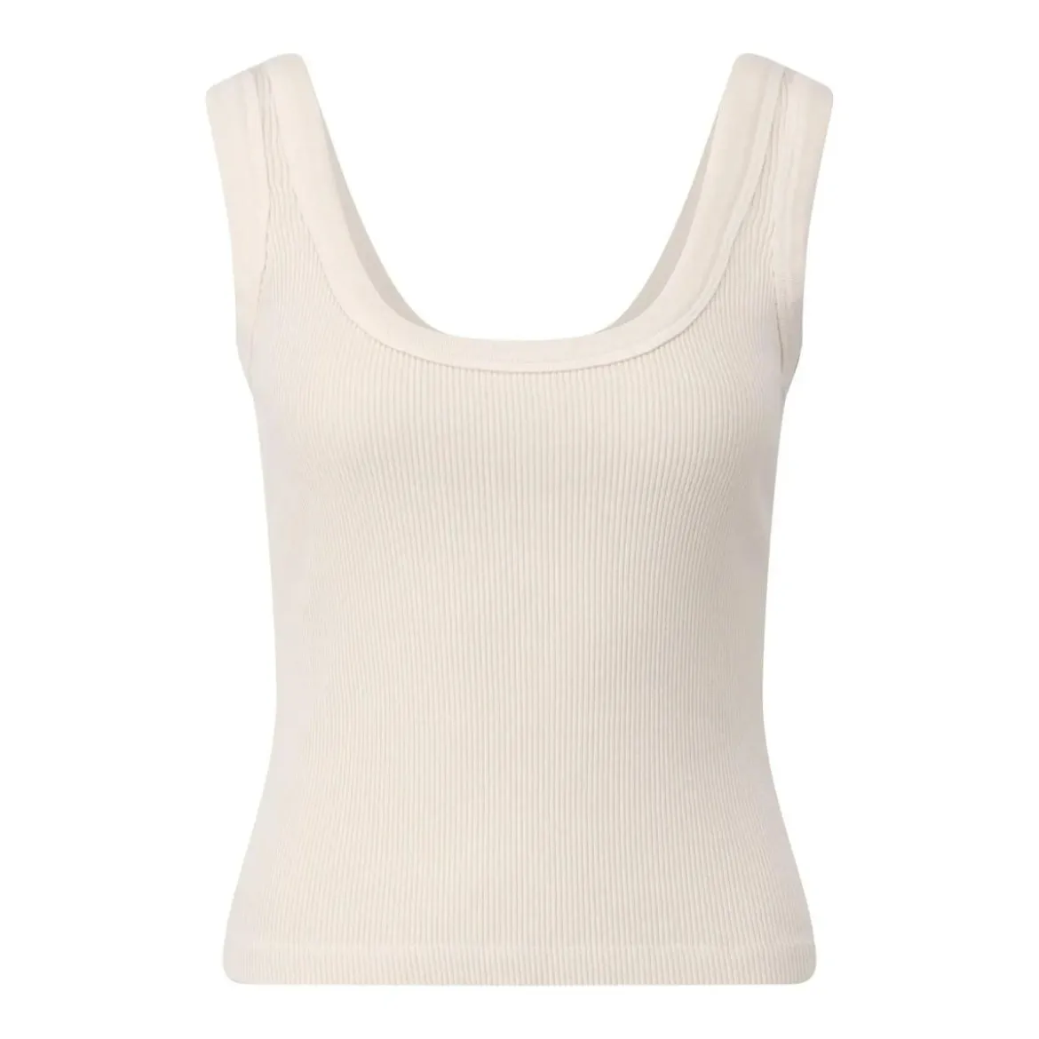 Citizens Of Humanity Geripptes Crop-Top Faye Creme Top