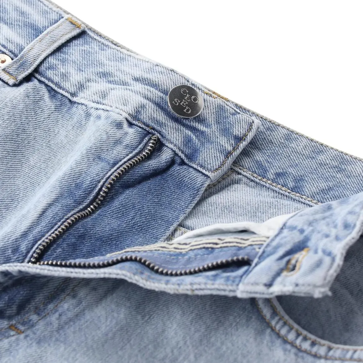 Closed Midi-Jeans-Rock blau Jeansrock