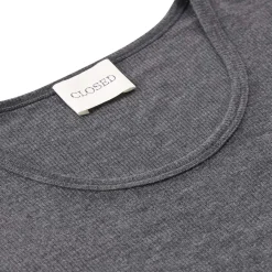 Closed T-Shirt aus Kaschmir-Mix grau Pullover