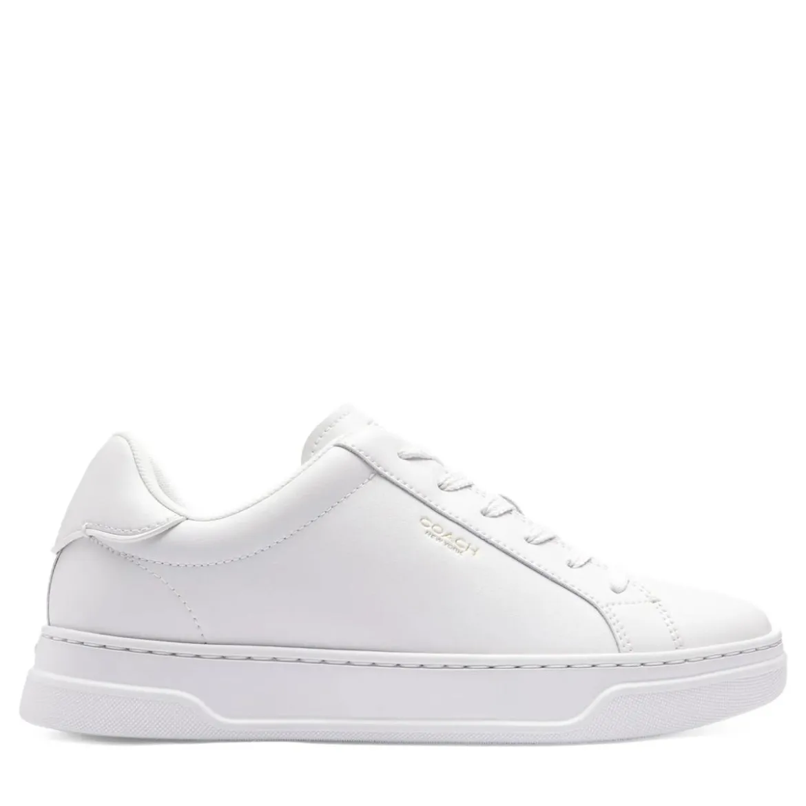 Coach High Line Leather Sneaker Optic White Low-Top-Sneaker