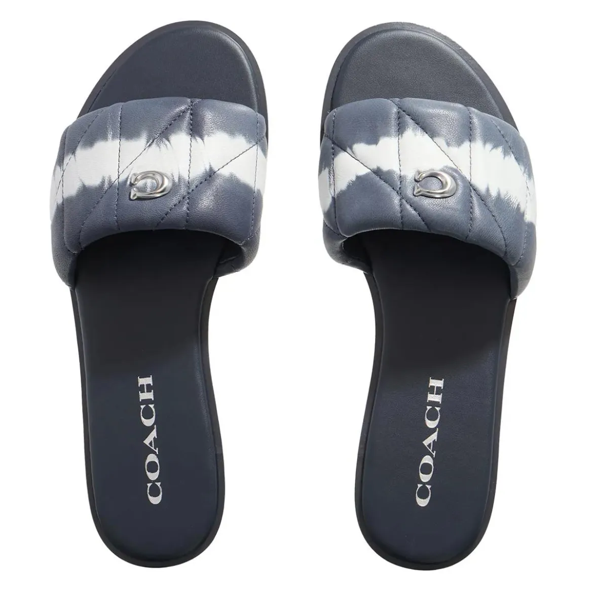 Coach Holly Tie Dye Sandal midnight navy Slides