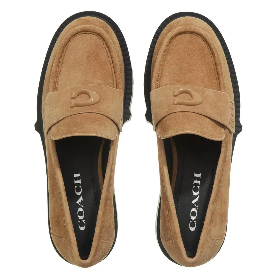 Coach Leah Suede Loafer peanut Loafer