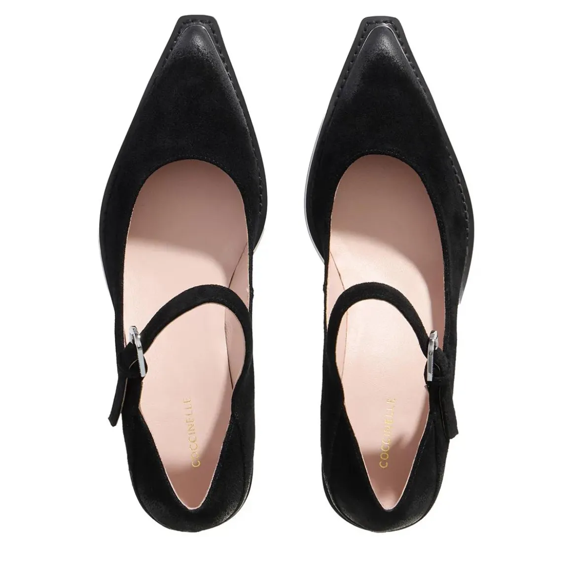 Coccinelle Coccinelleconnie Suede Vi Noir Mary Janes