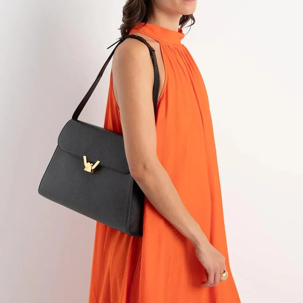 Coccinelle Coccinelle Dew Noir Schultertasche