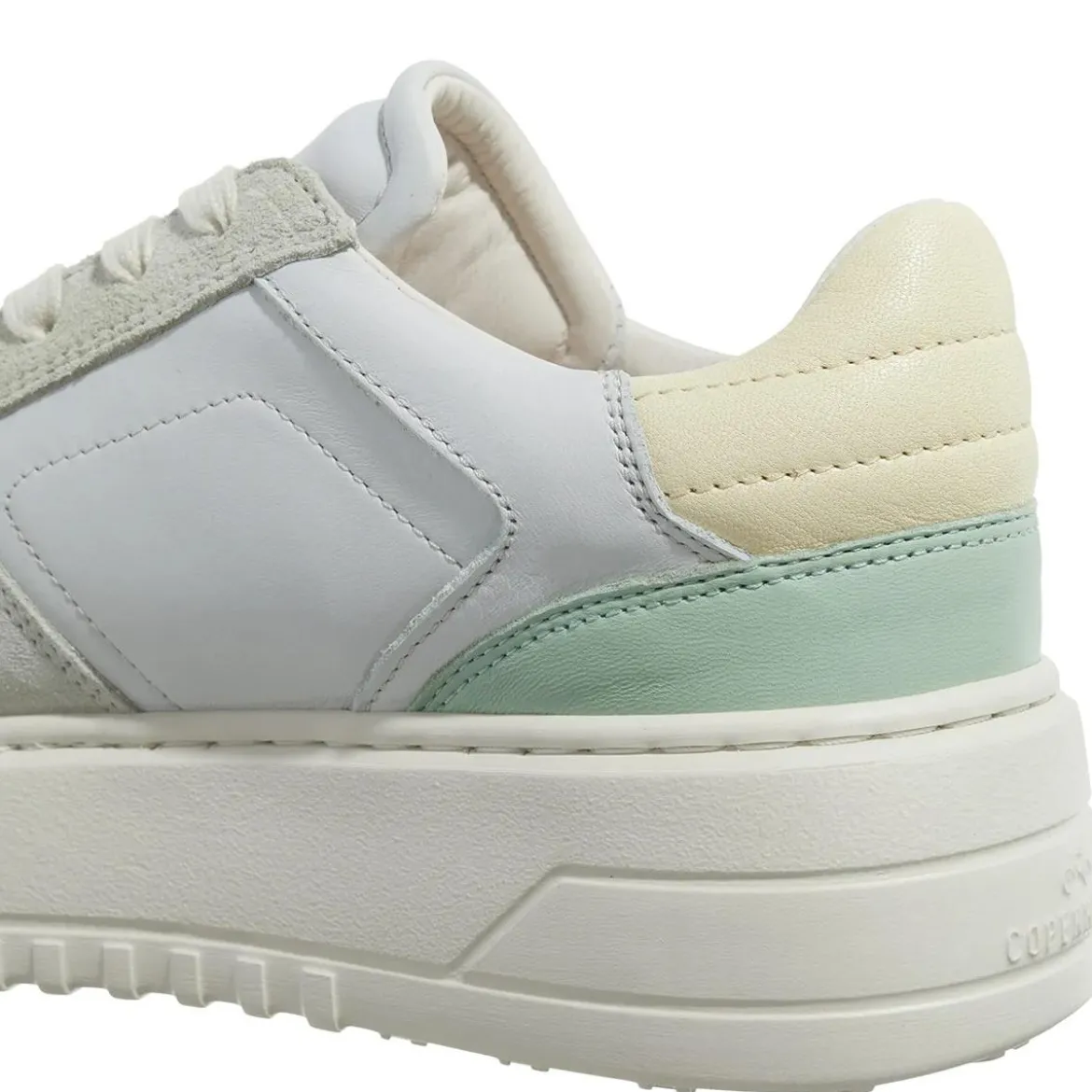 Copenhagen CPH75 Leather MixLight Grey/Green Low-Top-Sneaker