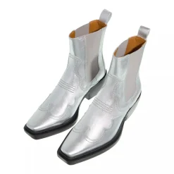 Copenhagen CPH232 Leather Silver Cowboy-Stiefel
