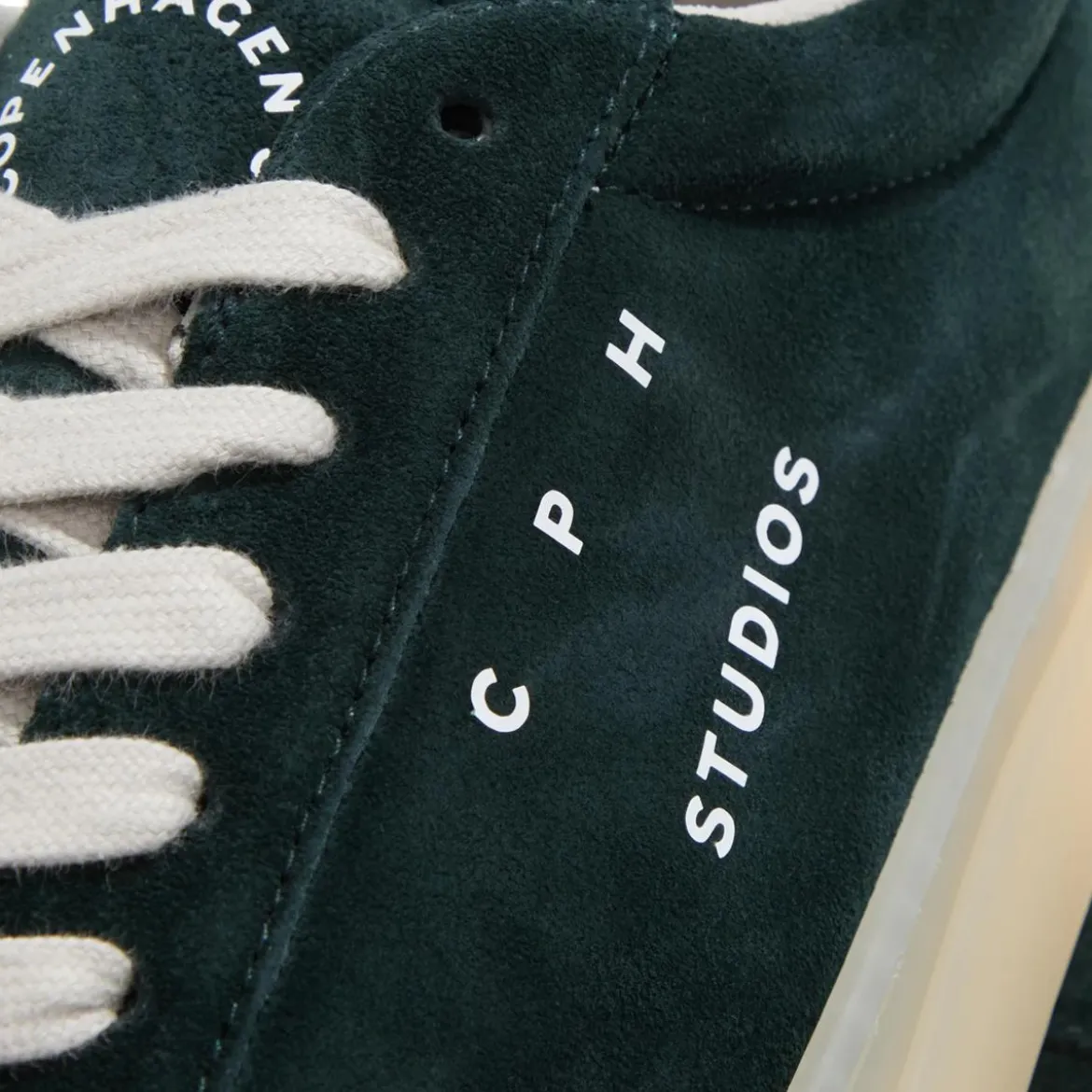 Copenhagen CPH433 Suede Forest Green Low-Top-Sneaker