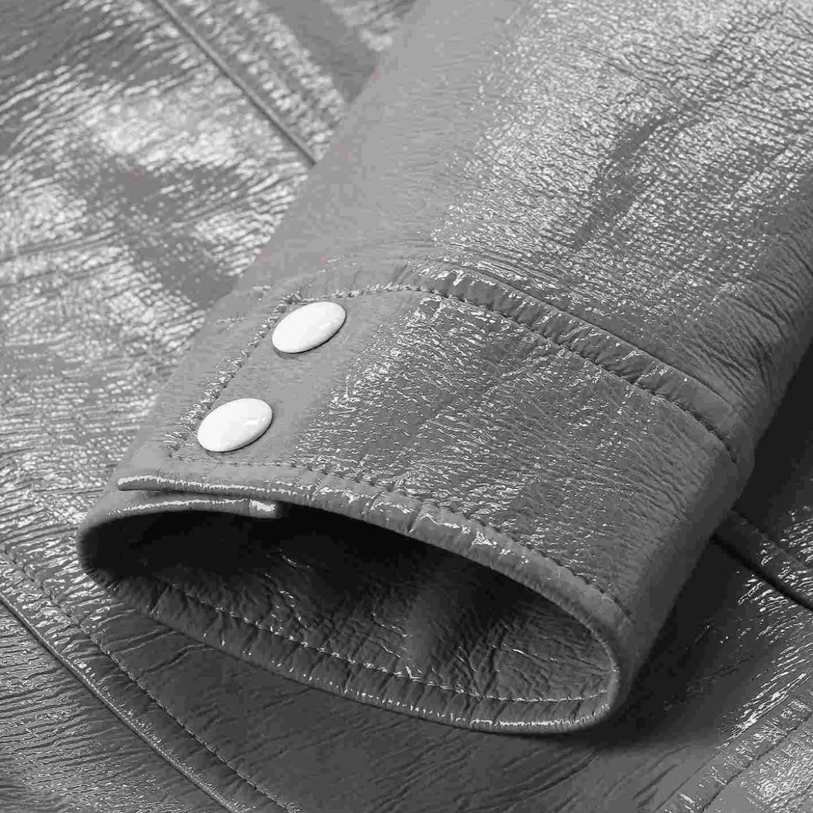 Courrèges Cropped Jacket With Pointed Collar Grey Übergangsjacke