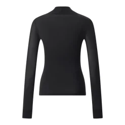 Courrèges Langarmshirt Reedition Second Skin schwarz Pullover