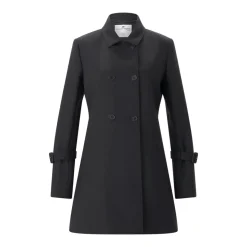 Courrèges Mantel aus Woll-Mix schwarz Wintermantel