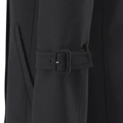Courrèges Mantel aus Woll-Mix schwarz Wintermantel